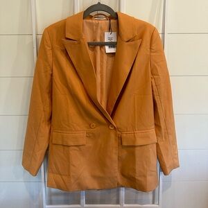 Showpo yellow blazer size 4